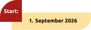 Start am 1. September 2026